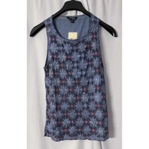 NWT Lucky Brand Womens Sleeveless Floral Tank‎ Top Shirt Blouse Size Small